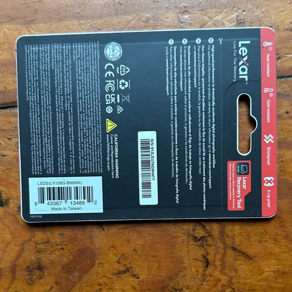 NEW- never opened. Professional 128GB SDXC UHS-I Memory Card - Silver - Picture 2 of 4